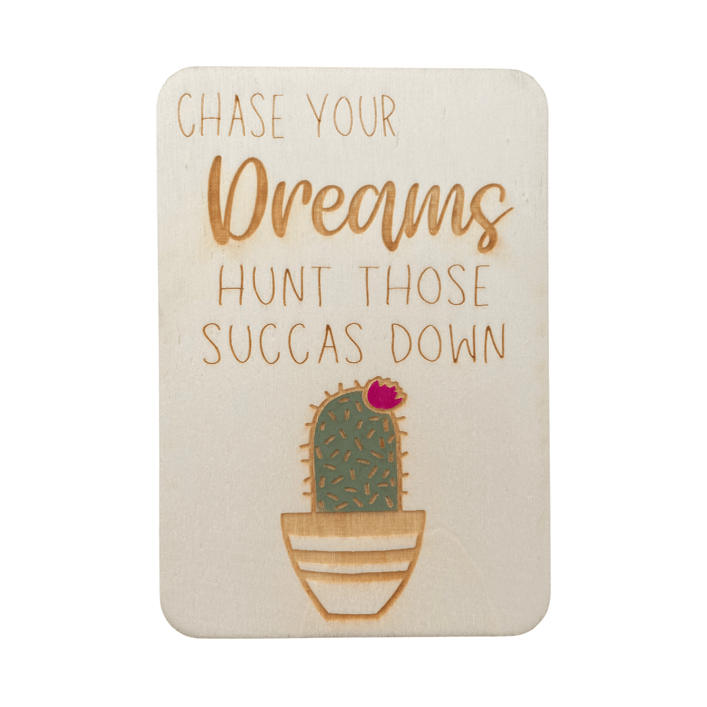 Chase Your Dreams - Keepsake Card and Stand