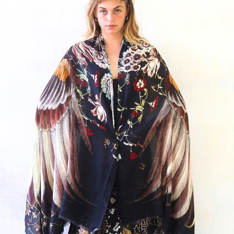 Shovava - Heart of Earth Scarf/Shawl - Deep Tones