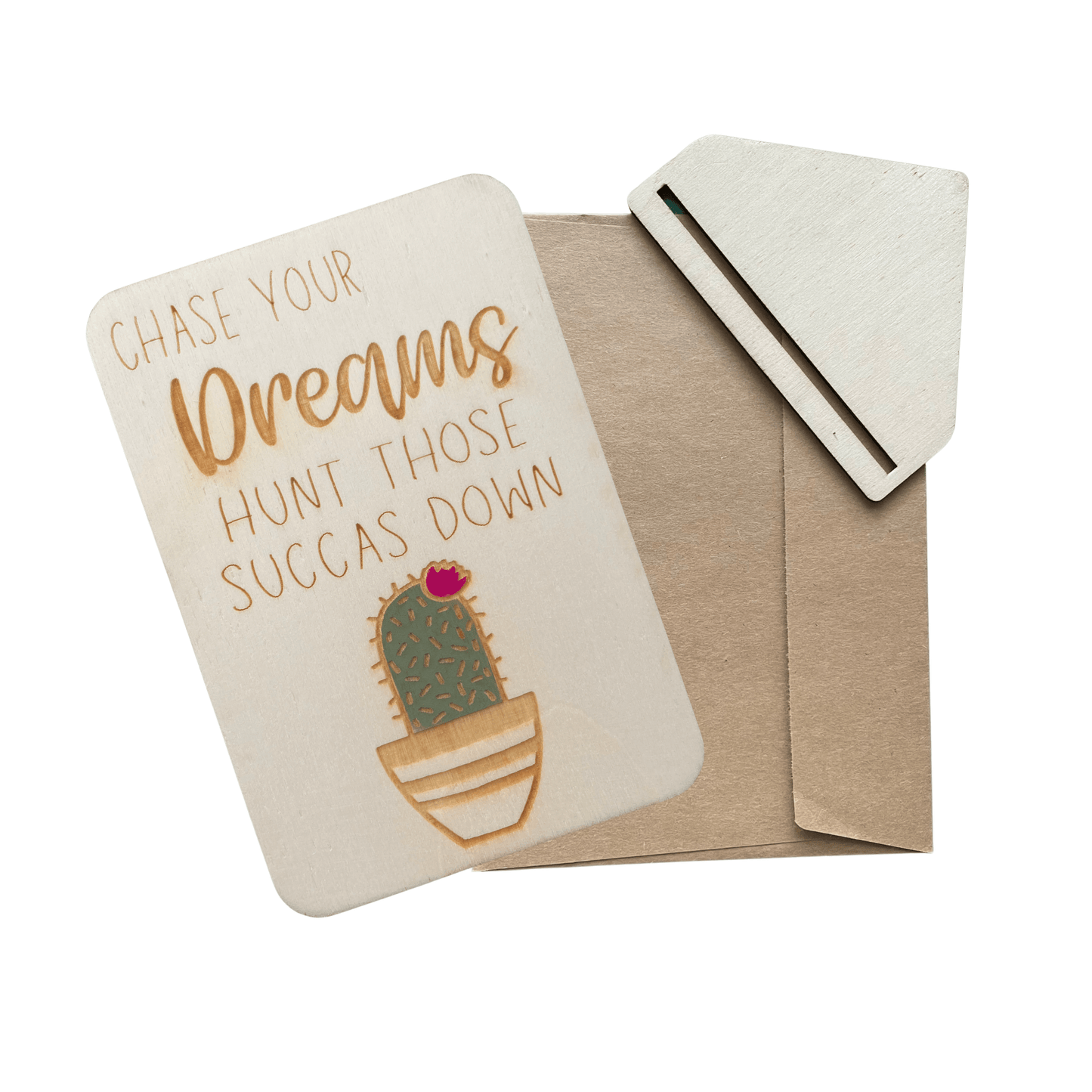 Chase Your Dreams - Keepsake Card and Stand