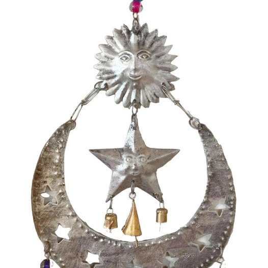 Hanging Sun, Moon & Stars Wind Chime