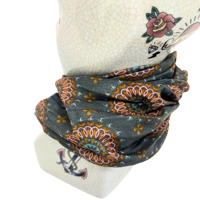 Bohemian Bandeau in Storm Grey Mandala
