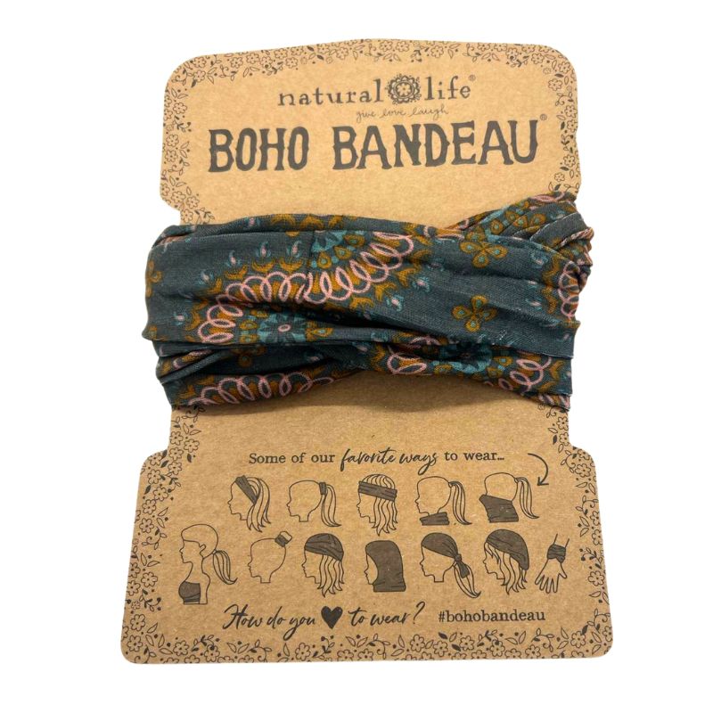 Bohemian Bandeau in Storm Grey Mandala