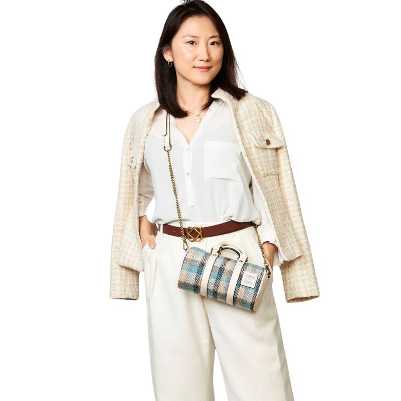 The Mini Duffel Bag in Beach Tartan
