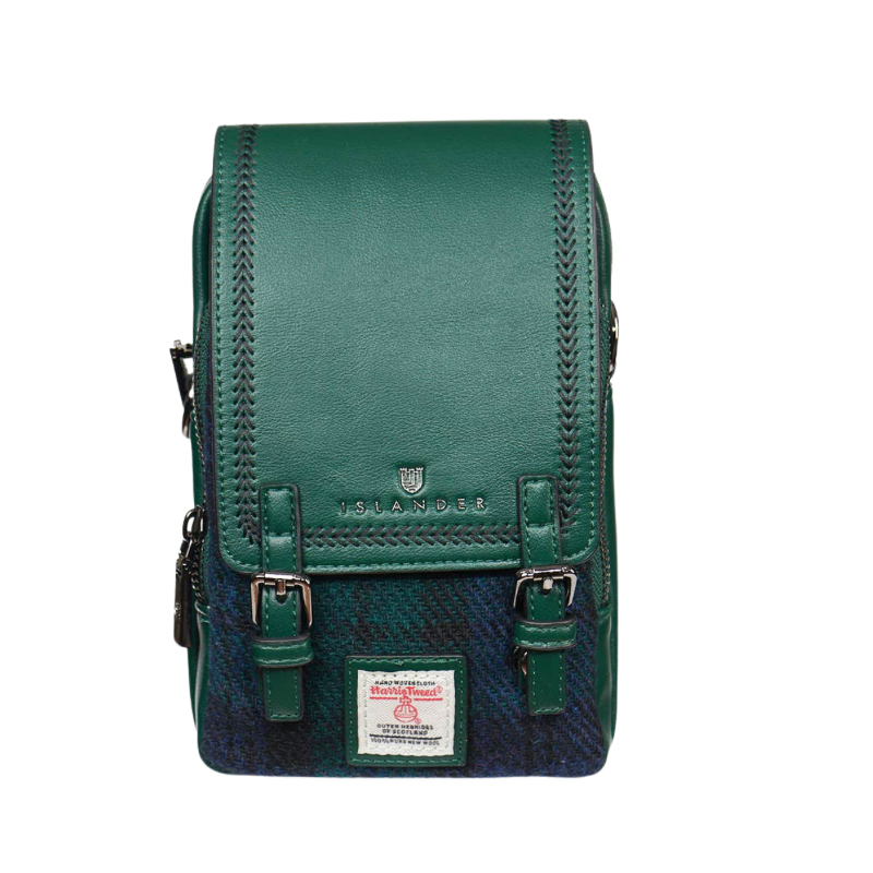 Islander UK Black Watch Tartan Crossbody Bag