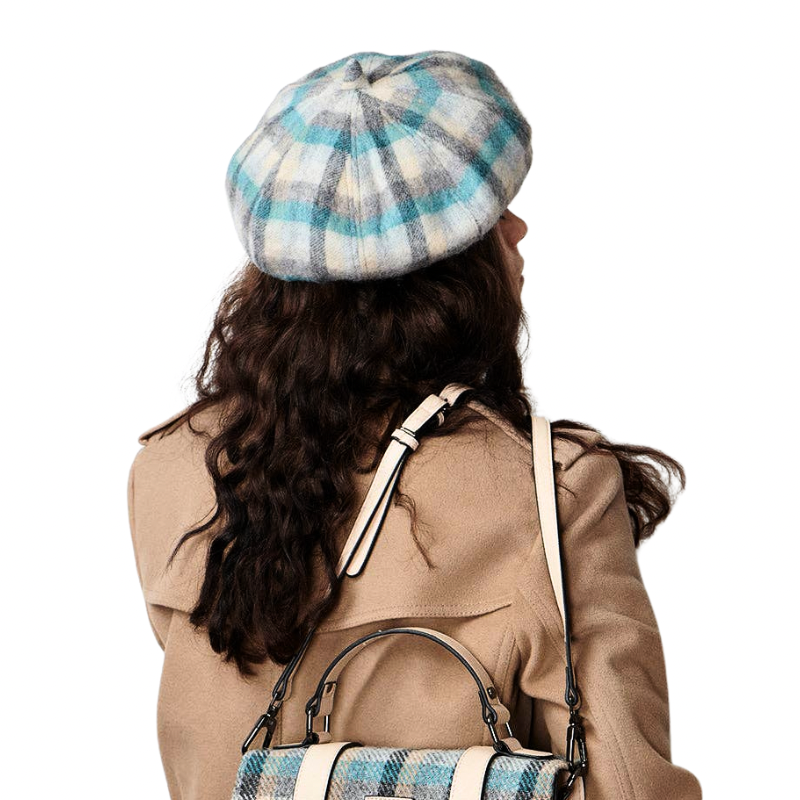 Lambswool Beret in Islander Beach Tartan