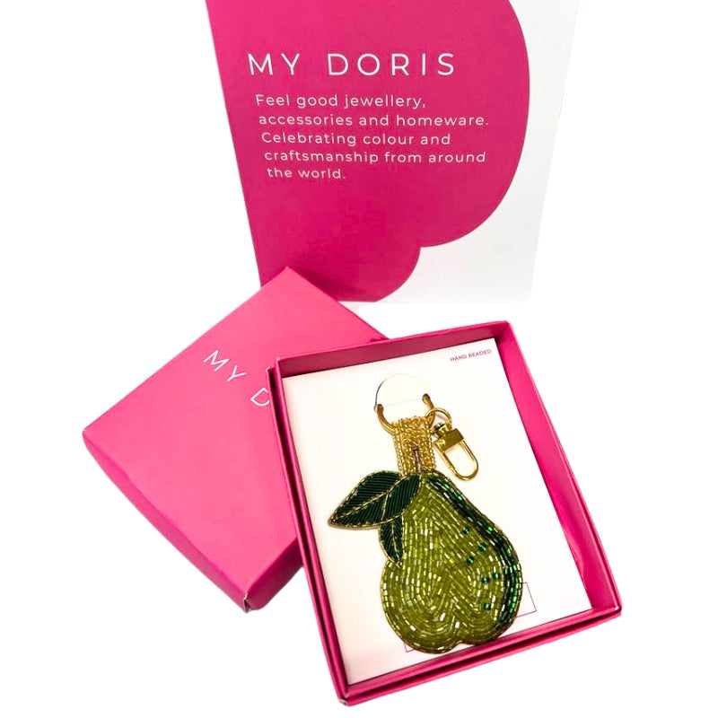 Green Pear Gorgeous Keyring/Bag Charm