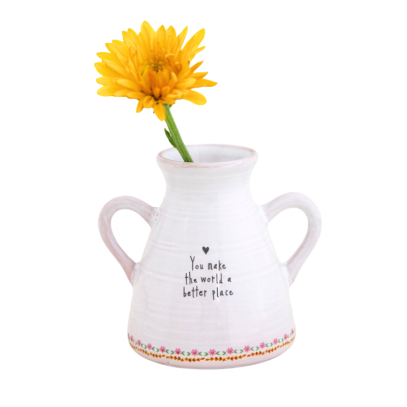 Artisan Bud Vase - You Make The World a Better Place