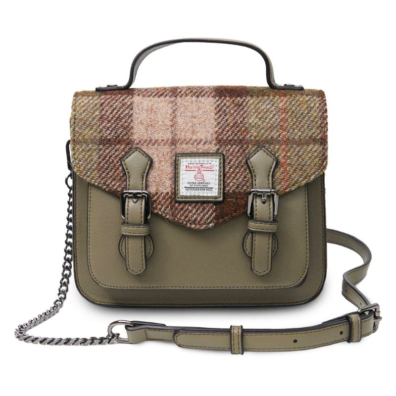 The Mini Calton Satchel in Earth Tartan