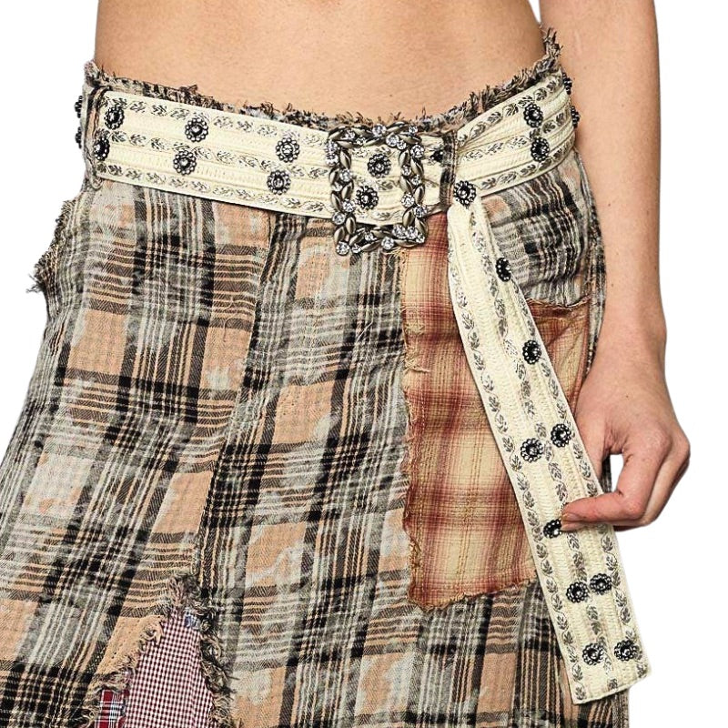 Wear Your Wild Boho Belt in Ivory & Tarnished Silver