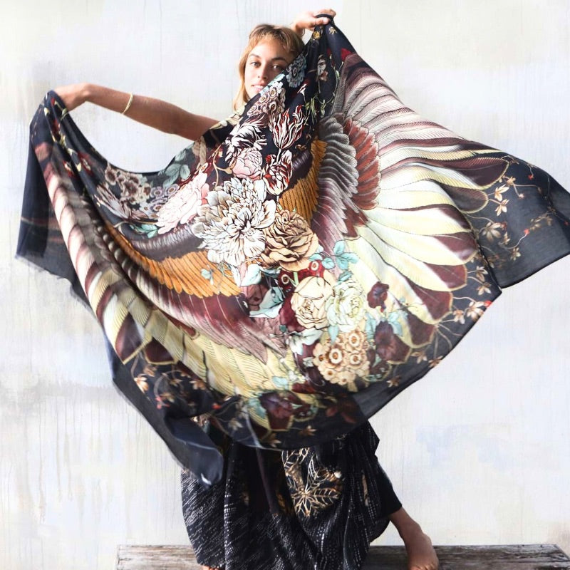 Shovava - Heart of Earth Scarf/Shawl - Deep Tones