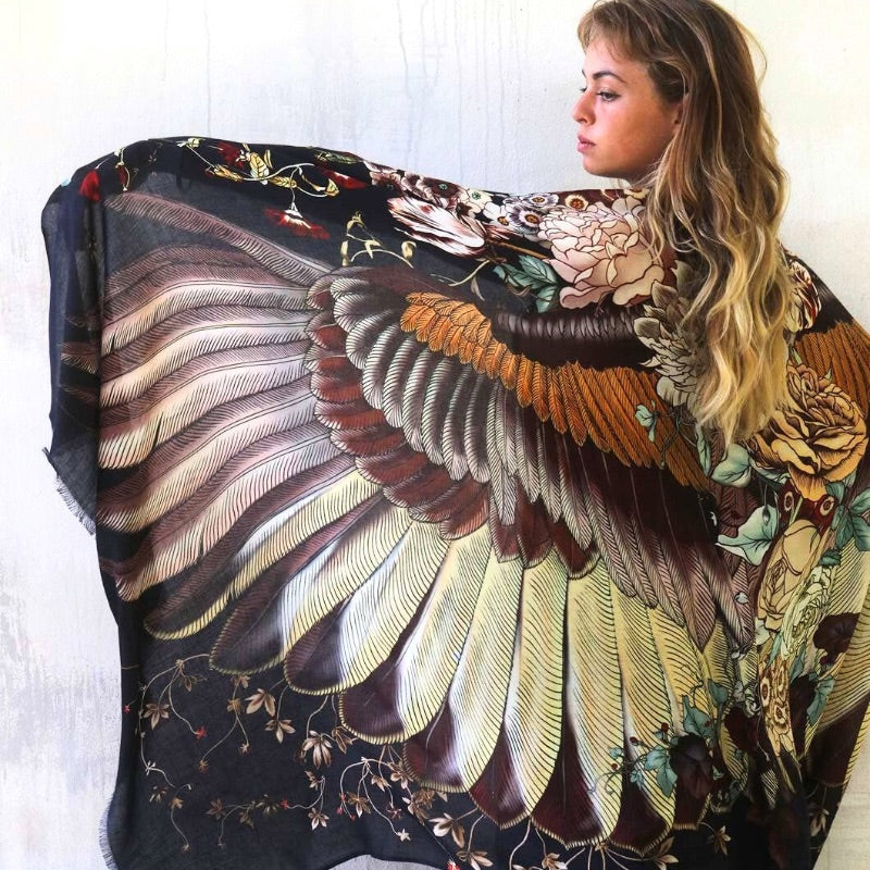 Shovava - Heart of Earth Scarf/Shawl - Deep Tones