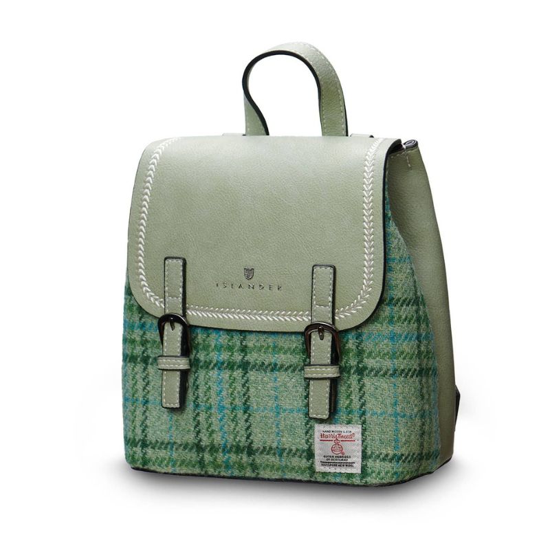 The Islander UK Mini Backpack in Mint Check