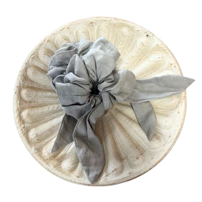 Linen Scrunchies with Detachable Tie