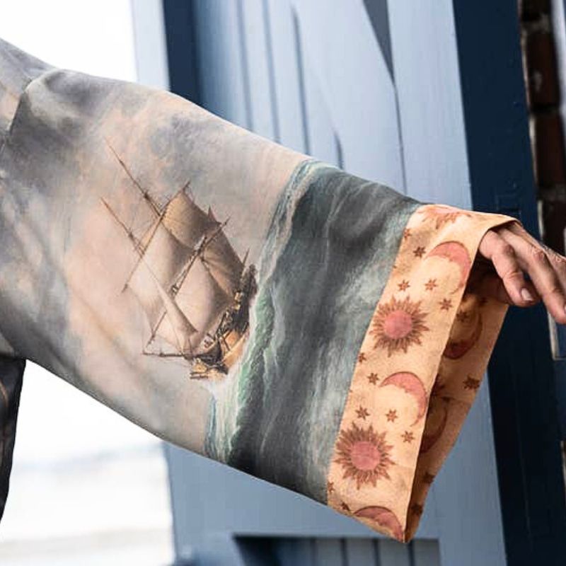 Hold Fast Cropped Kimono Jacket - Lovers of Storms & Seas