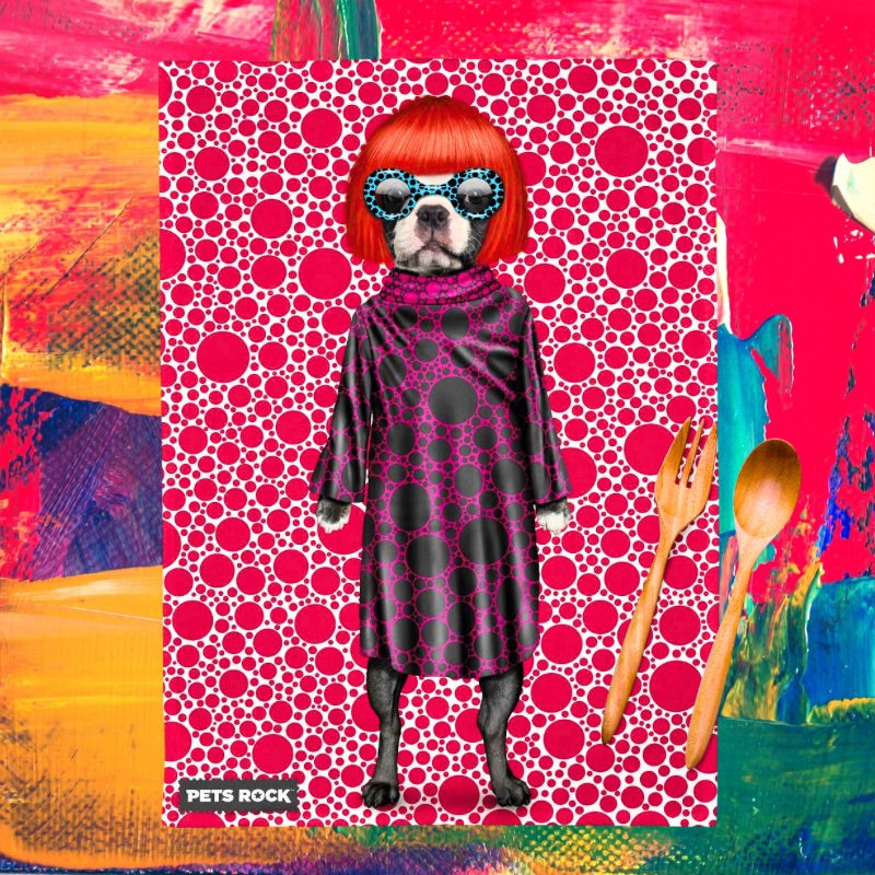 Iris Snapfel - Style, Sass & Spectacles - Pets Rock Tea Towel