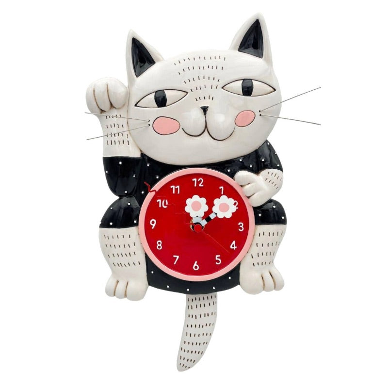 Lucky Cat Wall Clock