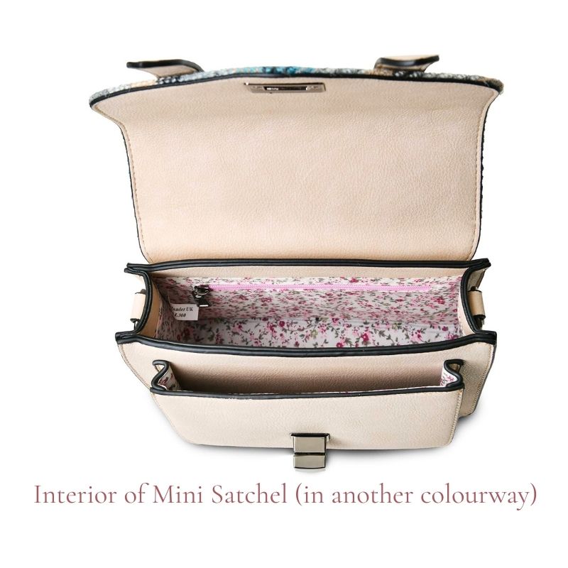 The Islander UK Mini Satchel in Pink-Green Tartan