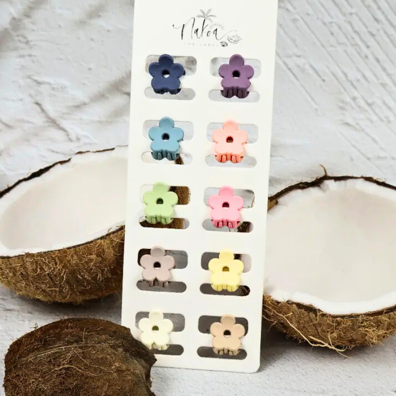 Mini Happy Daisy Claw Clip - Set of 10 in Pastels