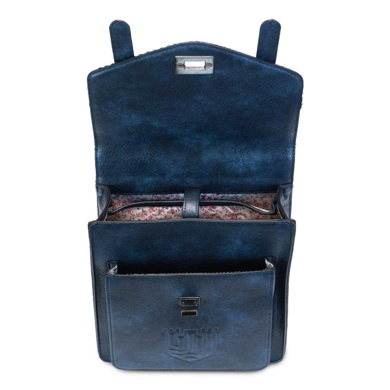 The Islander UK Carloway Backpack in Navy Over-Check