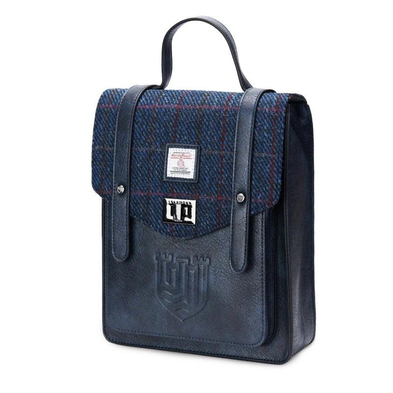 The Islander UK Carloway Backpack in Navy Over-Check
