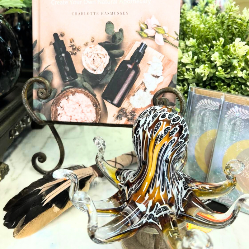 Spotted Octopus - Glass Sculpture