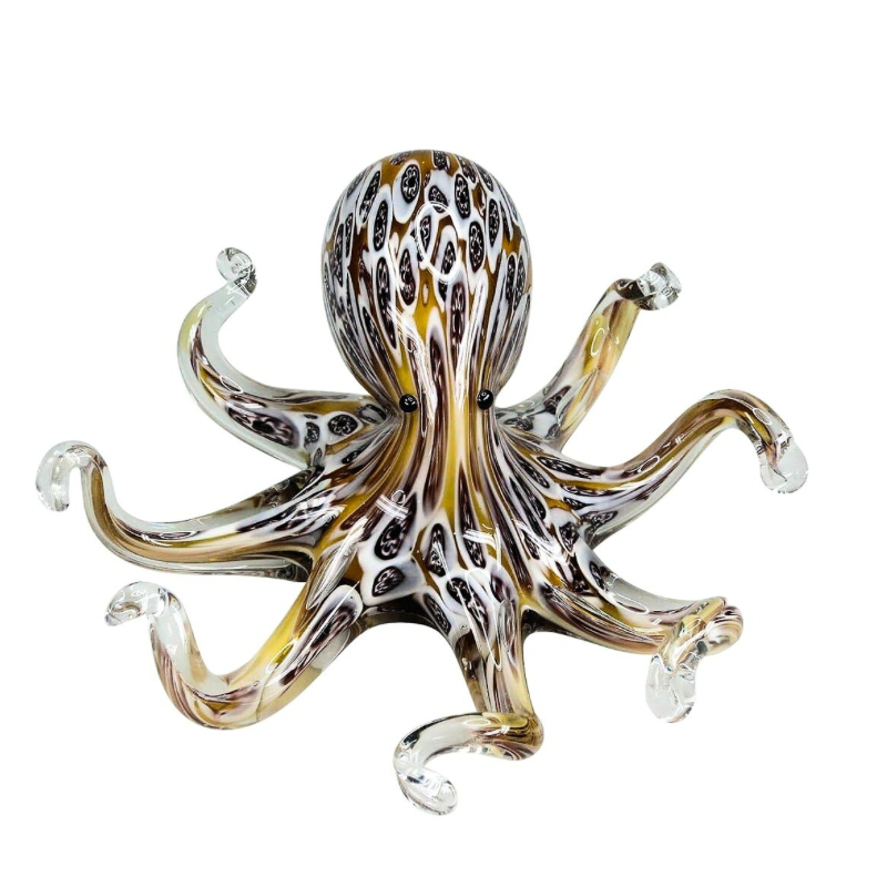 Spotted Octopus - Glass Sculpture