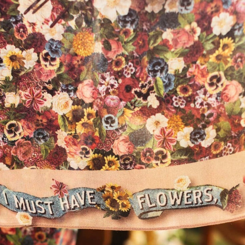 Art of Life Floral Scarf with Flower Paint Palette