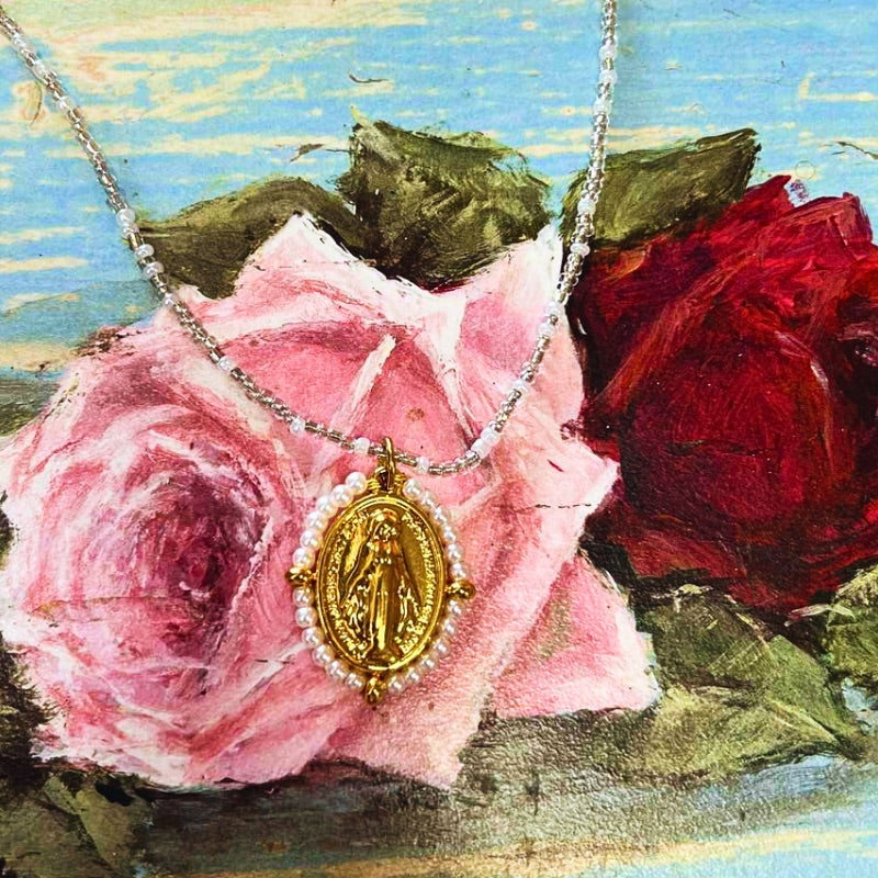 Miraculous Medal Pendant Necklace
