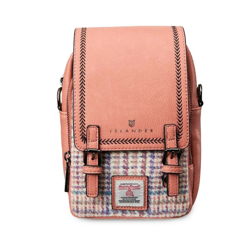 Islander Uk Pink-Purple Mini Dogtooth Crossbody Bag