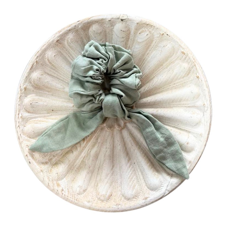 Linen Scrunchies with Detachable Tie