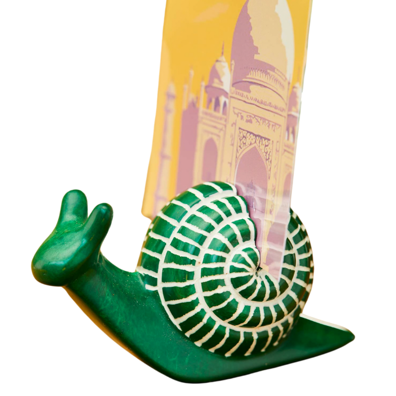 Woodland Snail Photo Holder - Green