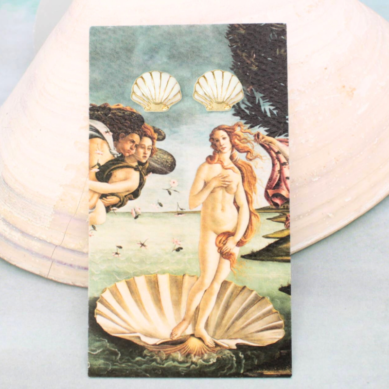 Venus Fine Art Shell Earrings