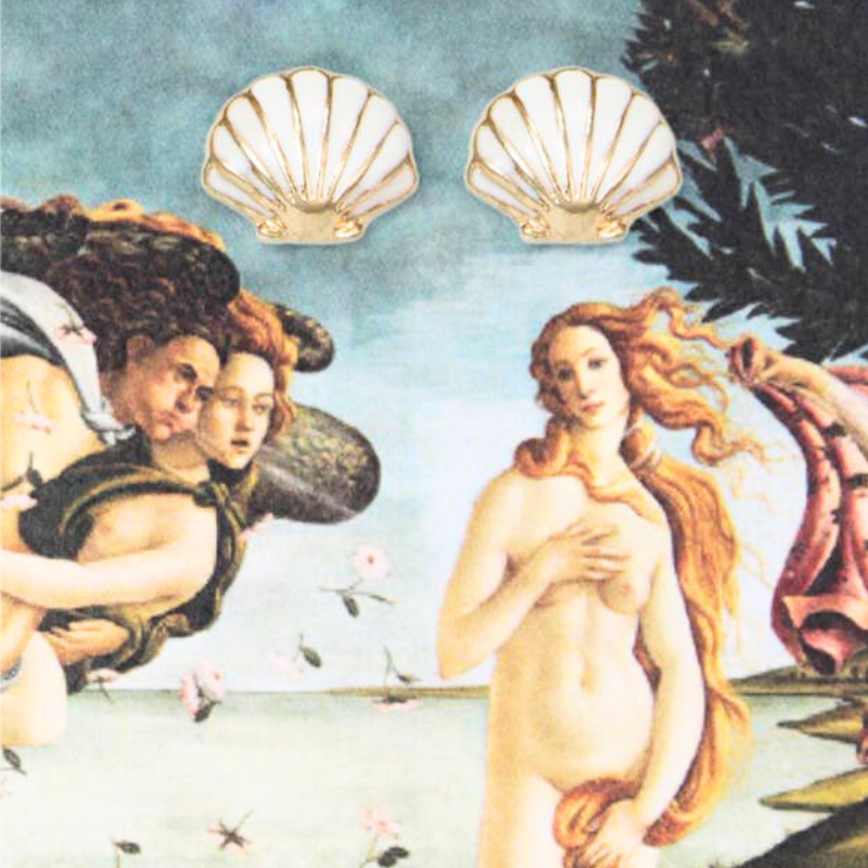 Venus Fine Art Shell Earrings