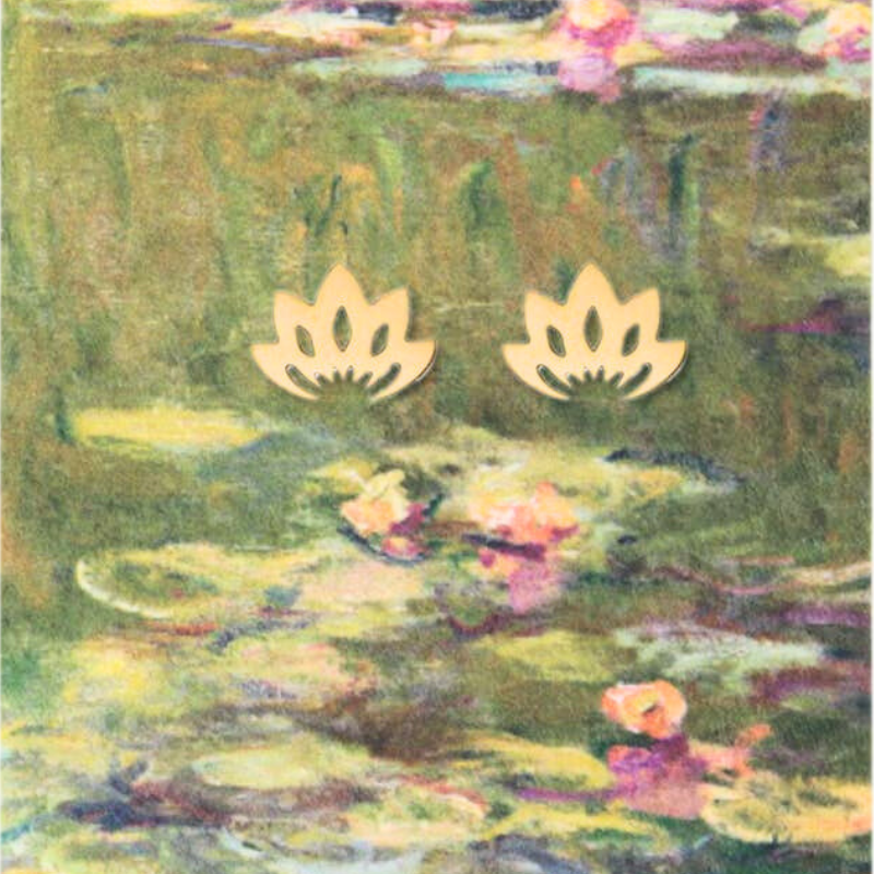 Water Lilies Fine Art Monet Earrings