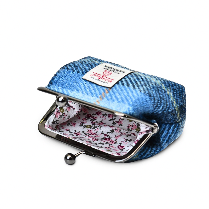 Coin Purse - Blue Tartan