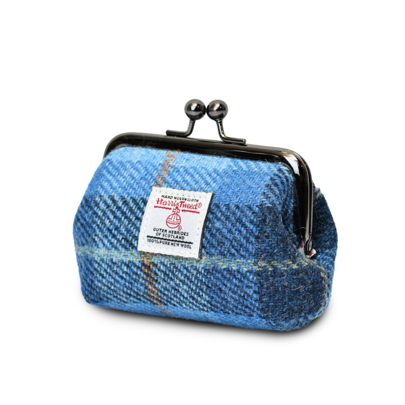 Coin Purse - Blue Tartan