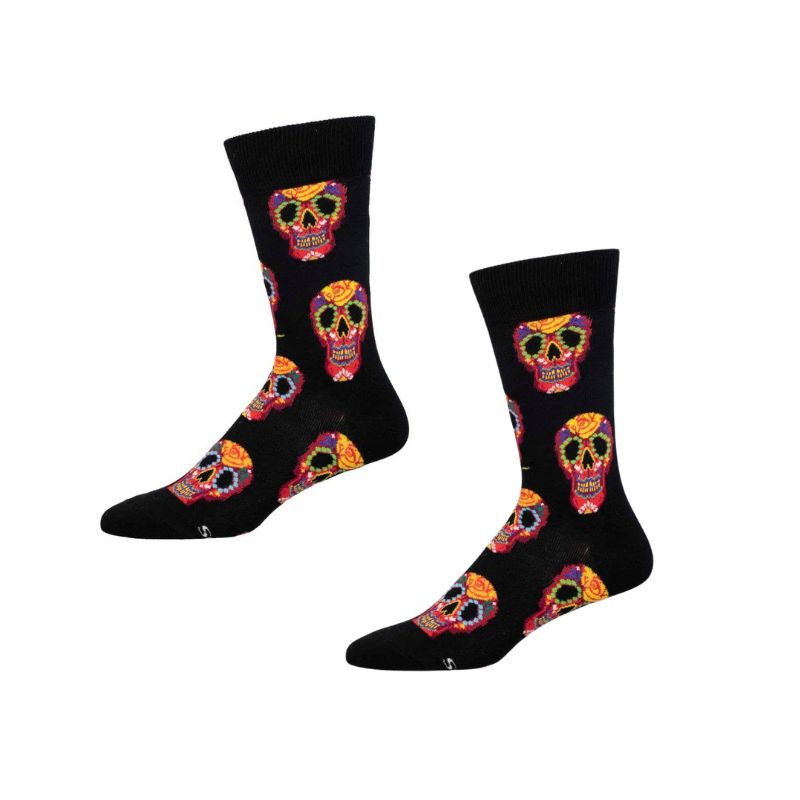 Socksmith Mens Socks - Dia Des Los Muertos Skull