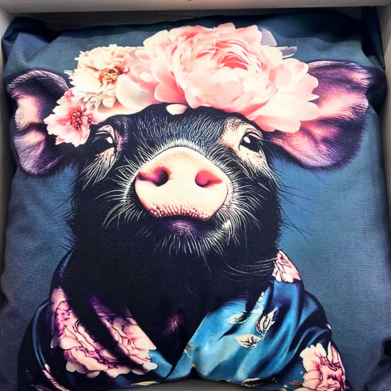 Priscilla Pigcess Luxe Cushion