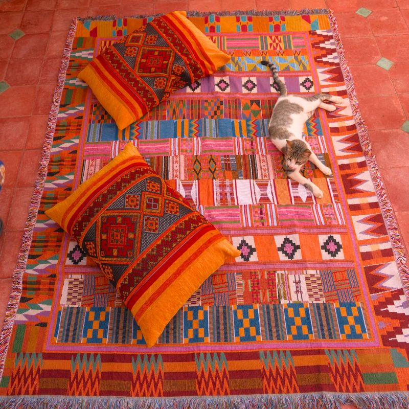 The Opblue Throw Rug - Inspired by Kenya, Created to Give Back