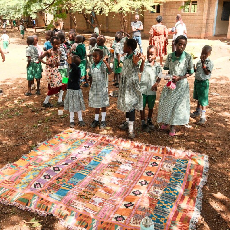 The Opblue Throw Rug - Inspired by Kenya, Created to Give Back