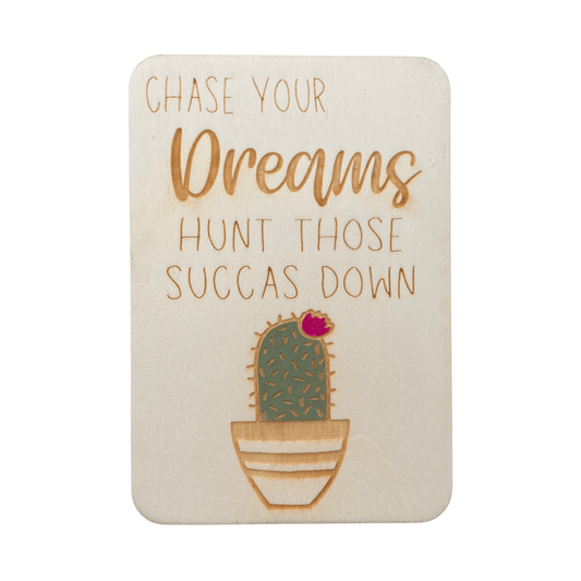 Chase Your Dreams - Keepsake Card and Stand