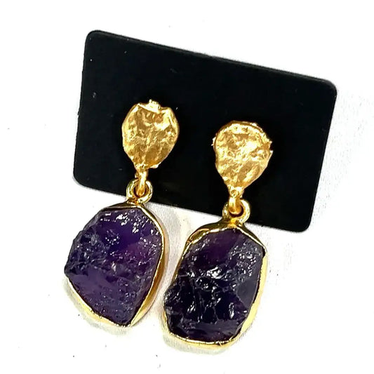 Amethyst Drop Earrings