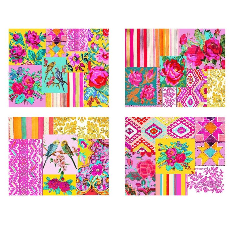 Anna Chandler Set of 4 Placemats - Printemps