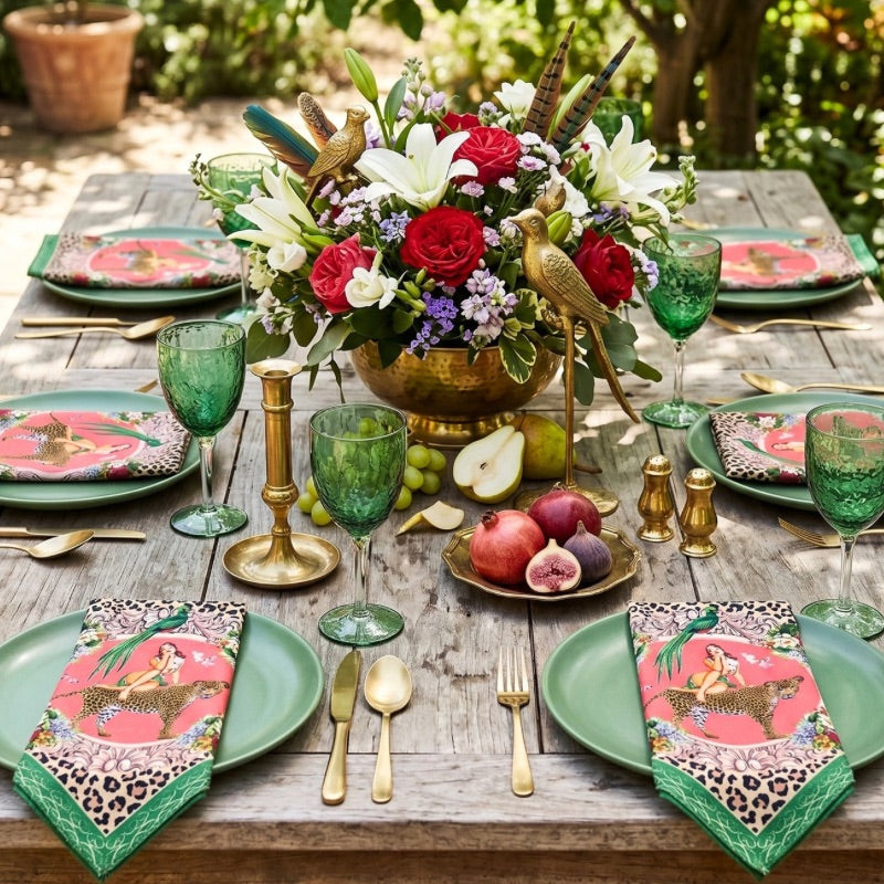 Alice Retro Glamour Napkin 4pc Set
