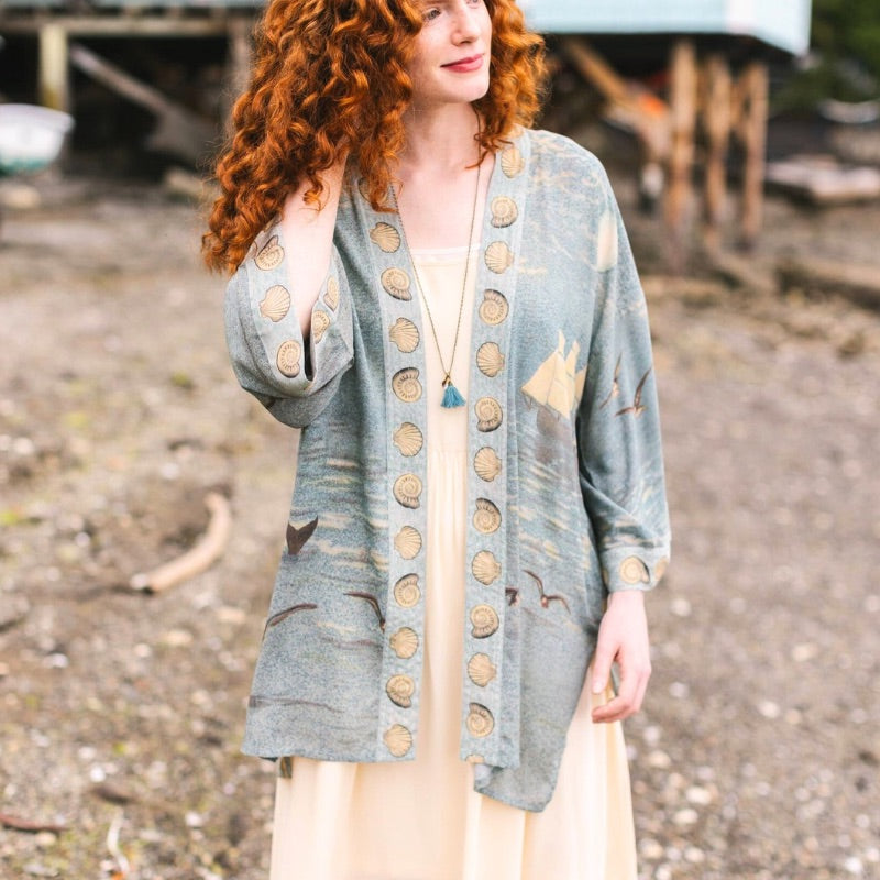 Sunrise Lands Matinée Duster Kimono Jacket