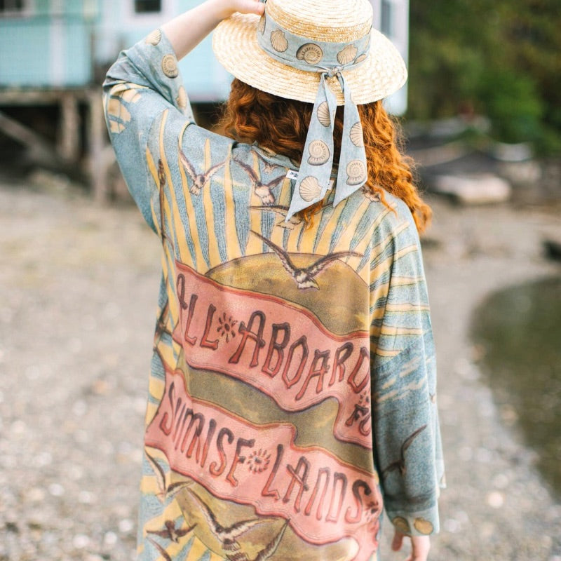 Sunrise Lands Matinée Duster Kimono Jacket