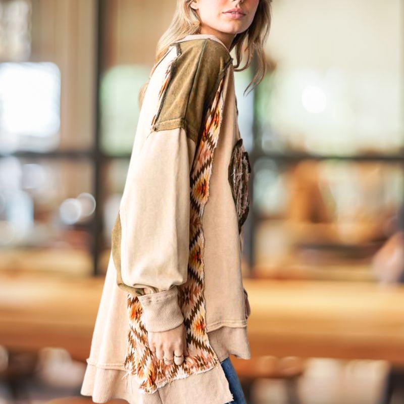 All Heart Patchwork Pullover with Pockets