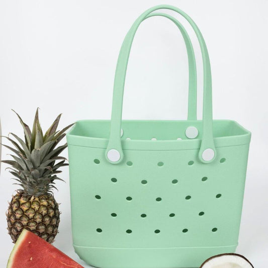 Aloha Vegan Tote Bag - Mint Green - Medium