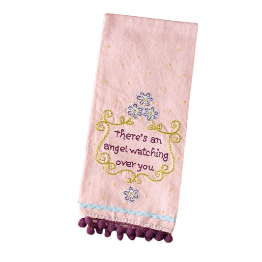 There’s An Angel Watching Over You - Linen Hand Towel