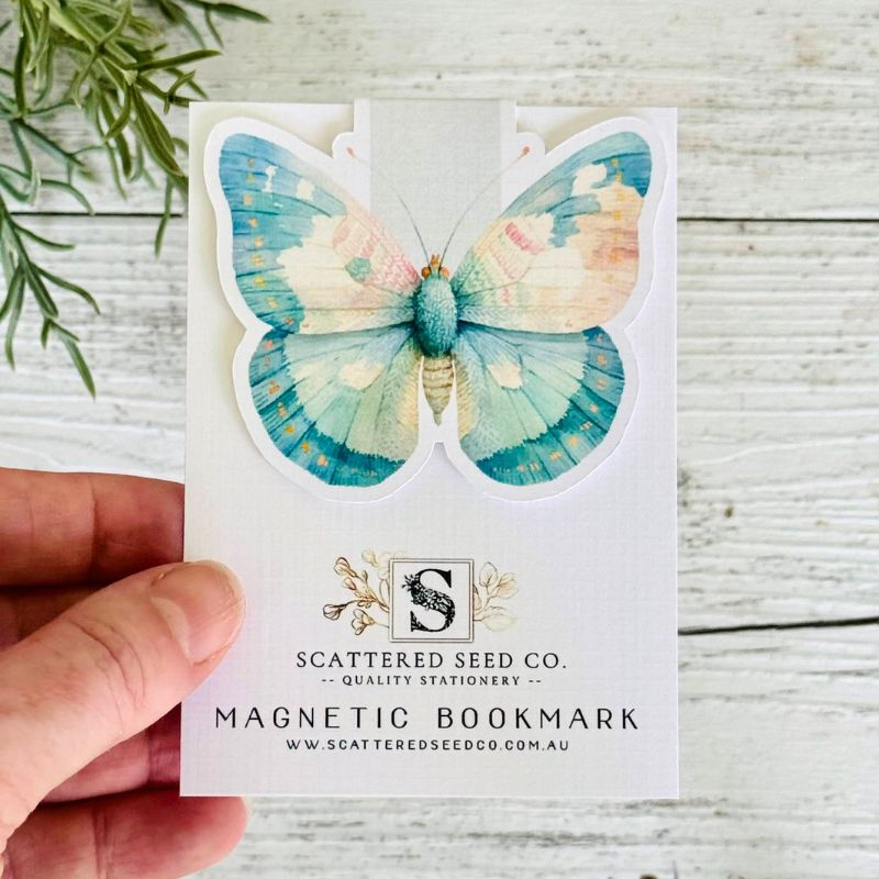 Pastel Butterfly Magnetic Bookmark - 3 Designs